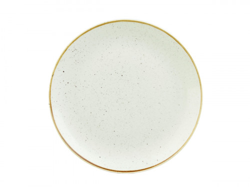 Assiette coupe plate rond barley white porcelaine vitrifiée Ø 27 cm Stonecast Churchill