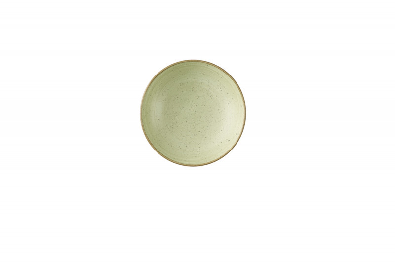 Assiette coupe creuse rond Raw Green porcelaine vitrifiée Ø 24,8 cm Stonecast Raw Churchill