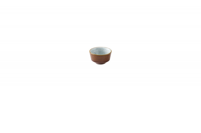 Pot à sauce rond brun porcelaine vitrifiée Ø 6,9 cm Kochi Churchill