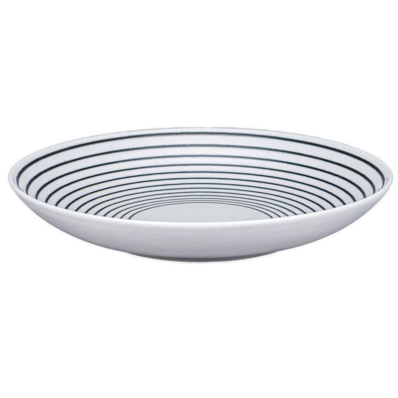 Assiette coupe creuse rond Hypnotic porcelaine Ø 22,4 cm Hypnotic Rak