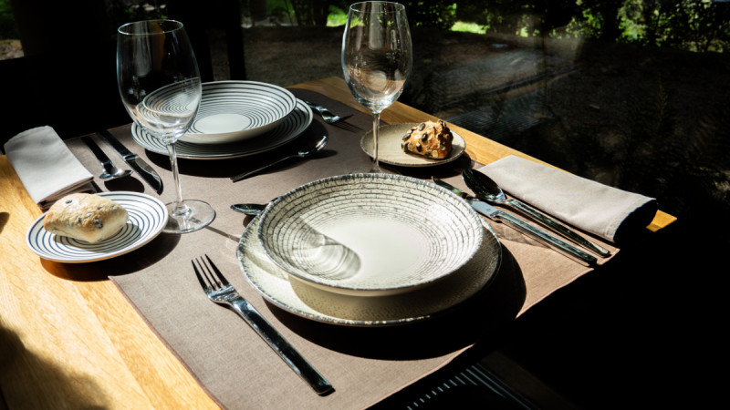 Assiette coupe plate rond Weave porcelaine Ø 14,9 cm Digi Rak