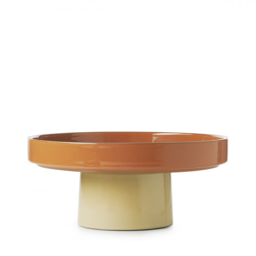 Présentoir à pâtisserie porcelaine culinaire cannelle Ø 23 cm 10 cm Caractère Revol