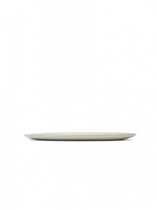 Assiette coupe plate ovale Off White grès émaillé 27,5x24,5 cm Out Of Lines Serax