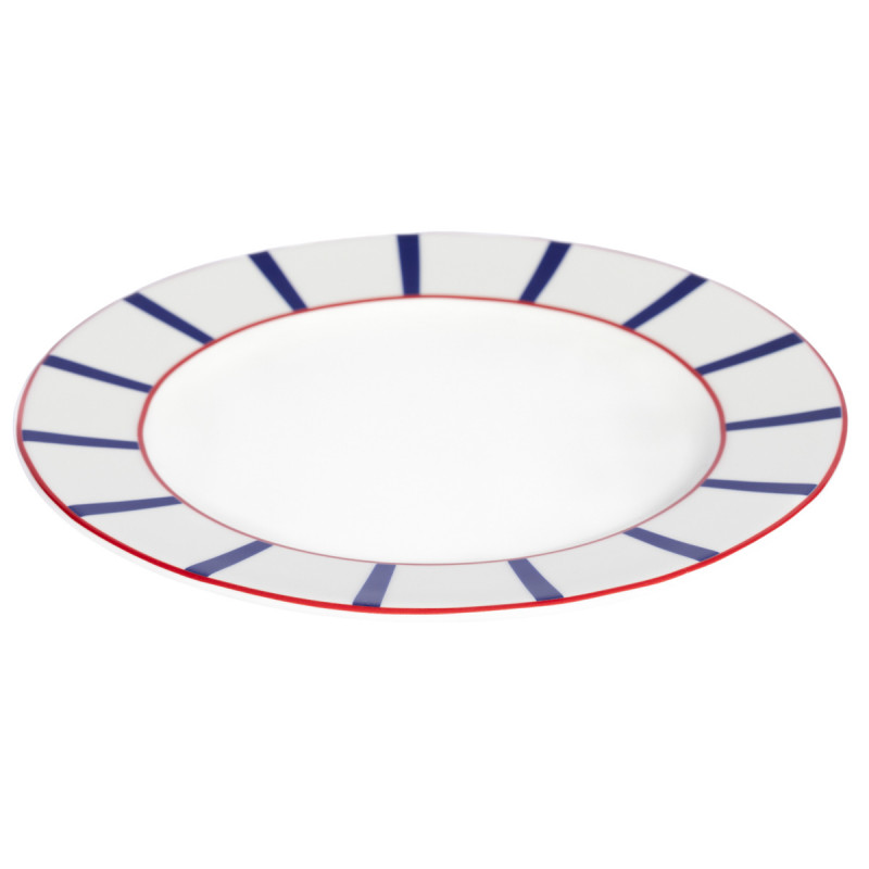 Assiette plate avec aile blanc porcelaine Ø 27 cm Ama Accolade