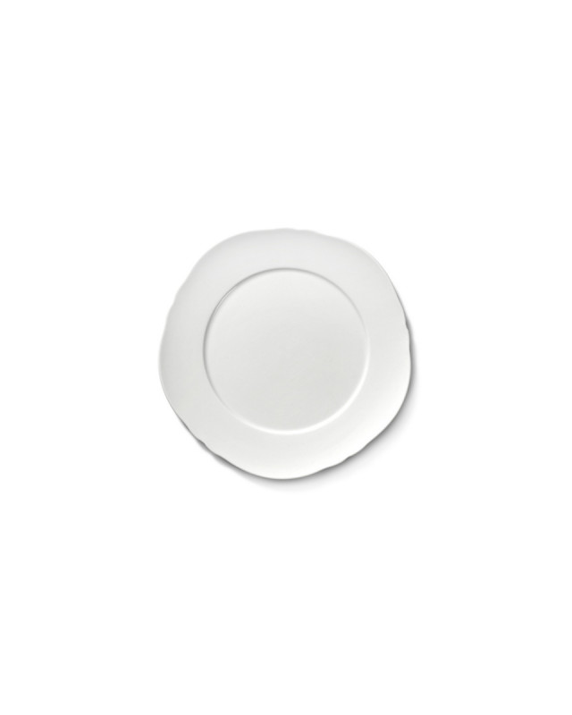 Assiette plate rond blanc porcelaine Ø 17 cm Silhouette Serax