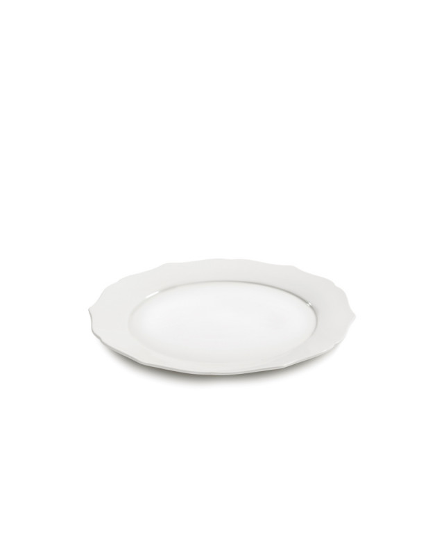 Assiette plate rond blanc porcelaine Ø 26 cm Silhouette Serax