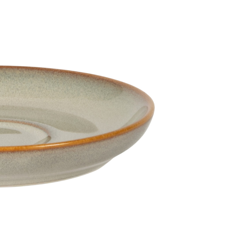 Sous tasse à thé rond gris bleu porcelaine Ø 14 cm Serena Pro.mundi