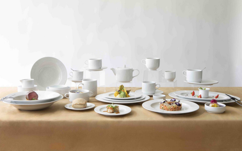Tasse thé empilable rond blanc porcelaine 22 cl Ø 8,3 cm Presto Accolade