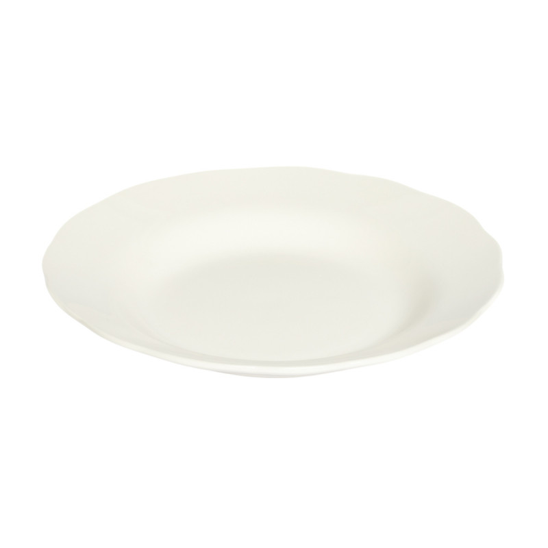 Assiette creuse rond blanc porcelaine Ø 22,9 cm Sérafine Pro.mundi