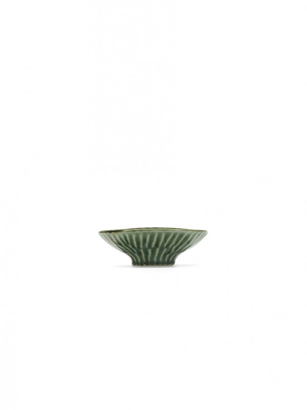 Bol rond vert grès émaillé 12 cm Ø 12 cm Verde Lanza Serax