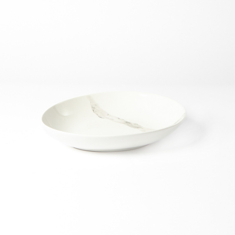 Assiette coupe creuse blanc porcelaine Ø 27 cm Silk Accolade