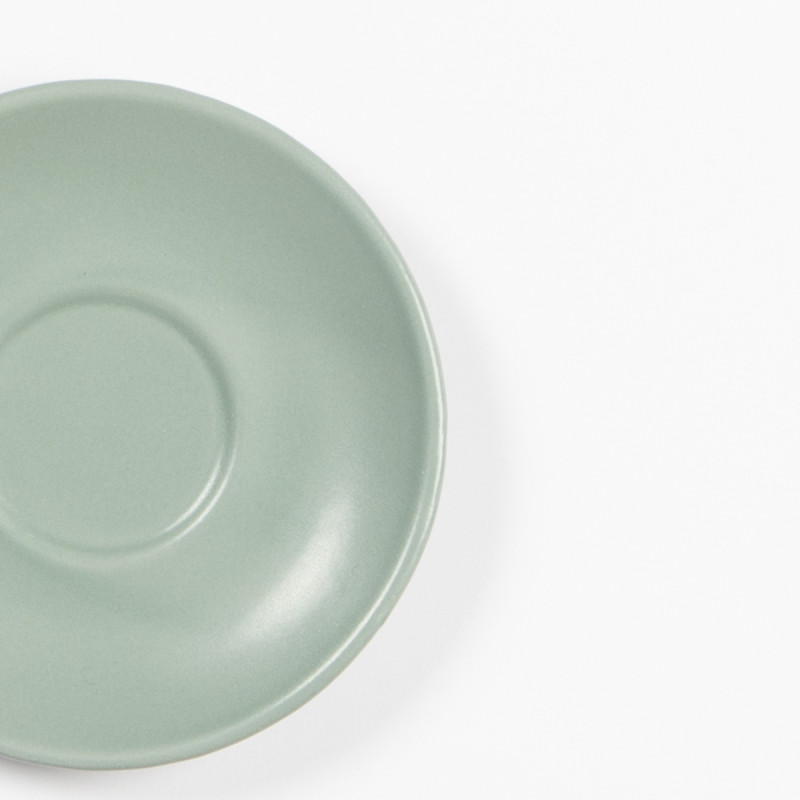Sous tasse à café rond vert Grès Ø 12 cm Pulse Essentials Collection