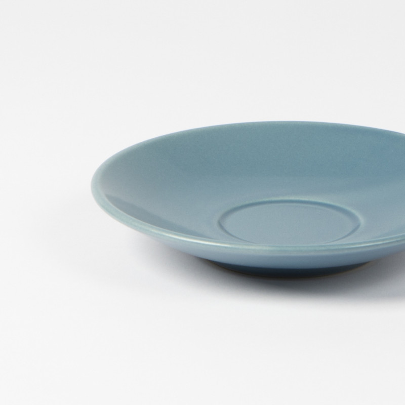 Sous tasse à thé rond bleu Grès Ø 14 cm Pulse Essentials Collection