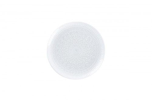 Assiette coupe plate rond blanc porcelaine Ø 24 cm Céleste Rak