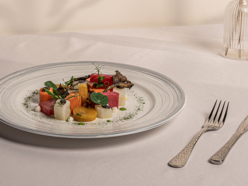 Assiette plate rond blanc porcelaine Ø 24 cm Sublime Rak