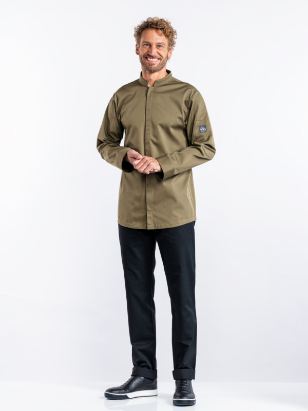 Veste de cuisine manches longues olive XXXL Sabor Chaud Devant