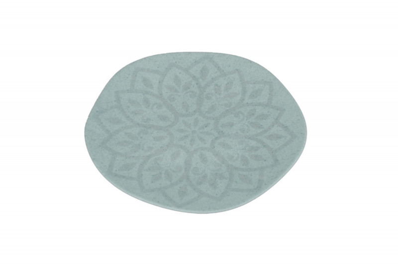 Assiette plate organique Space porcelaine vitrifiée Ø 23 cm Between Colored Rak