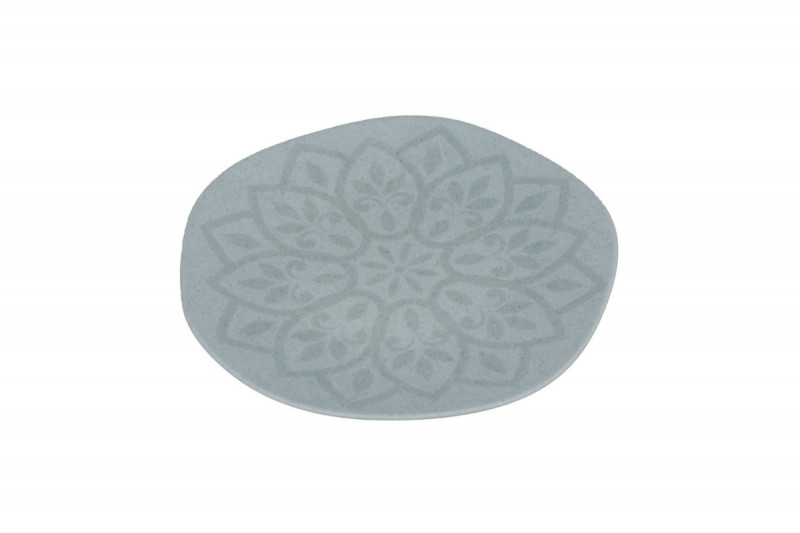 Assiette plate organique Earth porcelaine vitrifiée Ø 23 cm Between Colored Rak