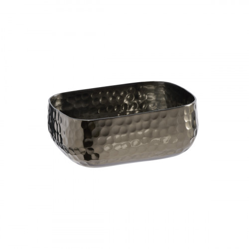 Corbeille martelée noir aluminium 12x9,5x5 cm Craft Aps