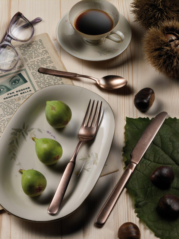 Cuillère à moka bronze inox 18/10 Casali Stoned Pintinox
