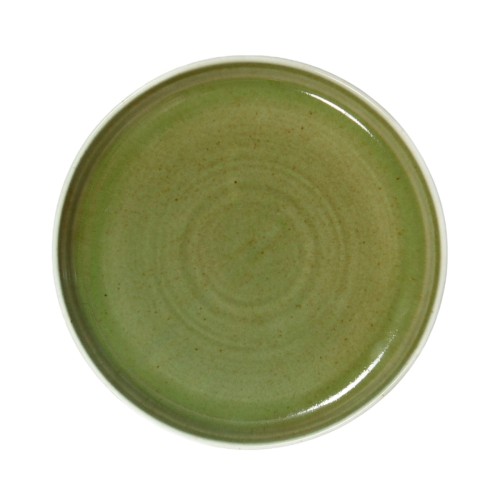 Assiette plate vert porcelaine Ø 20 cm Haven Lichen Accolade