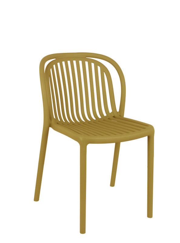 Chaise d'extérieur jaune 78x51x57 cm Dubai Flexmob