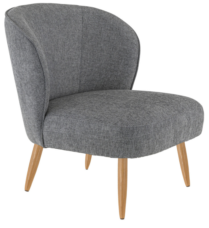 Assise de fauteuil gris foncé 52x70x72 cm Eugenie Flexmob