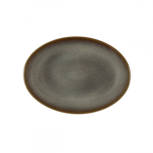 Assiette coupe plate porcelaine 32x22 cm Lunara Accolade